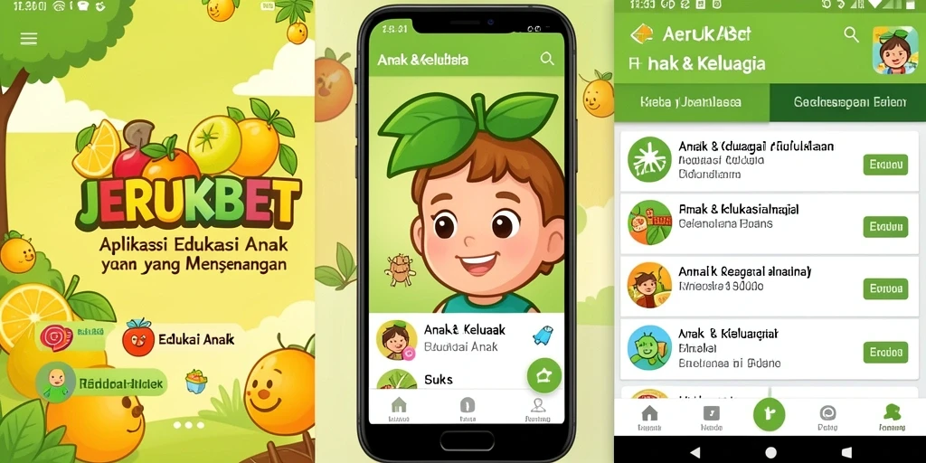 Tampilan antarmuka JERUKBET yang interaktif dan edukatif.