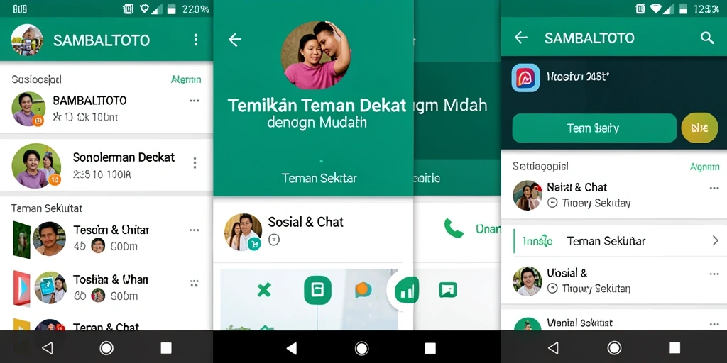 Tampilan antarmuka SAMBALTOTO dengan fitur Teman Sekitar yang menarik.
