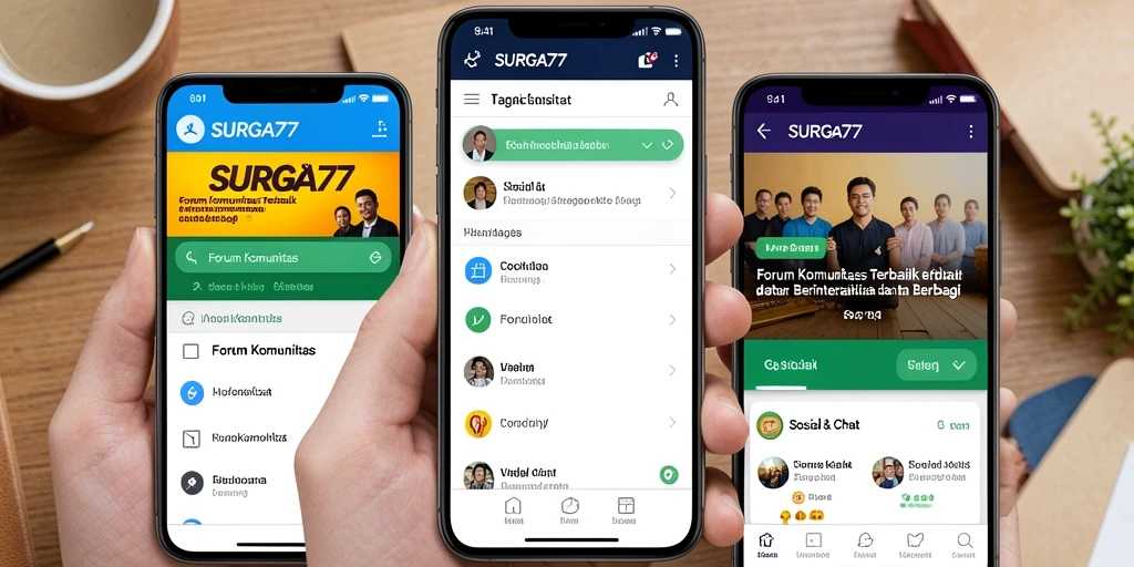 Antarmuka pengguna SURGA77 yang modern dan interaktif.
